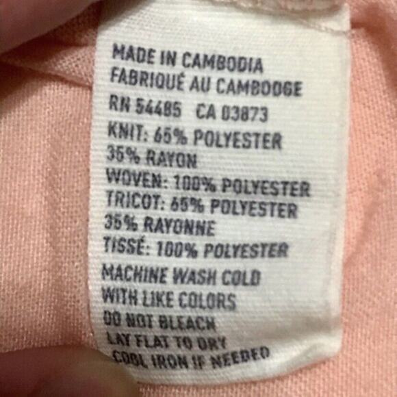 American Eagle 3/4 Sleeve Sheer Pink Top - Picture 6 of 6